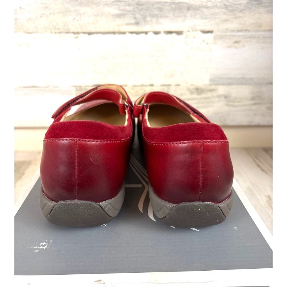 Dansko Womens 40W Stacy Red Leather Slip On Shoes Comfort Casual NWT - Picture 6 of 11